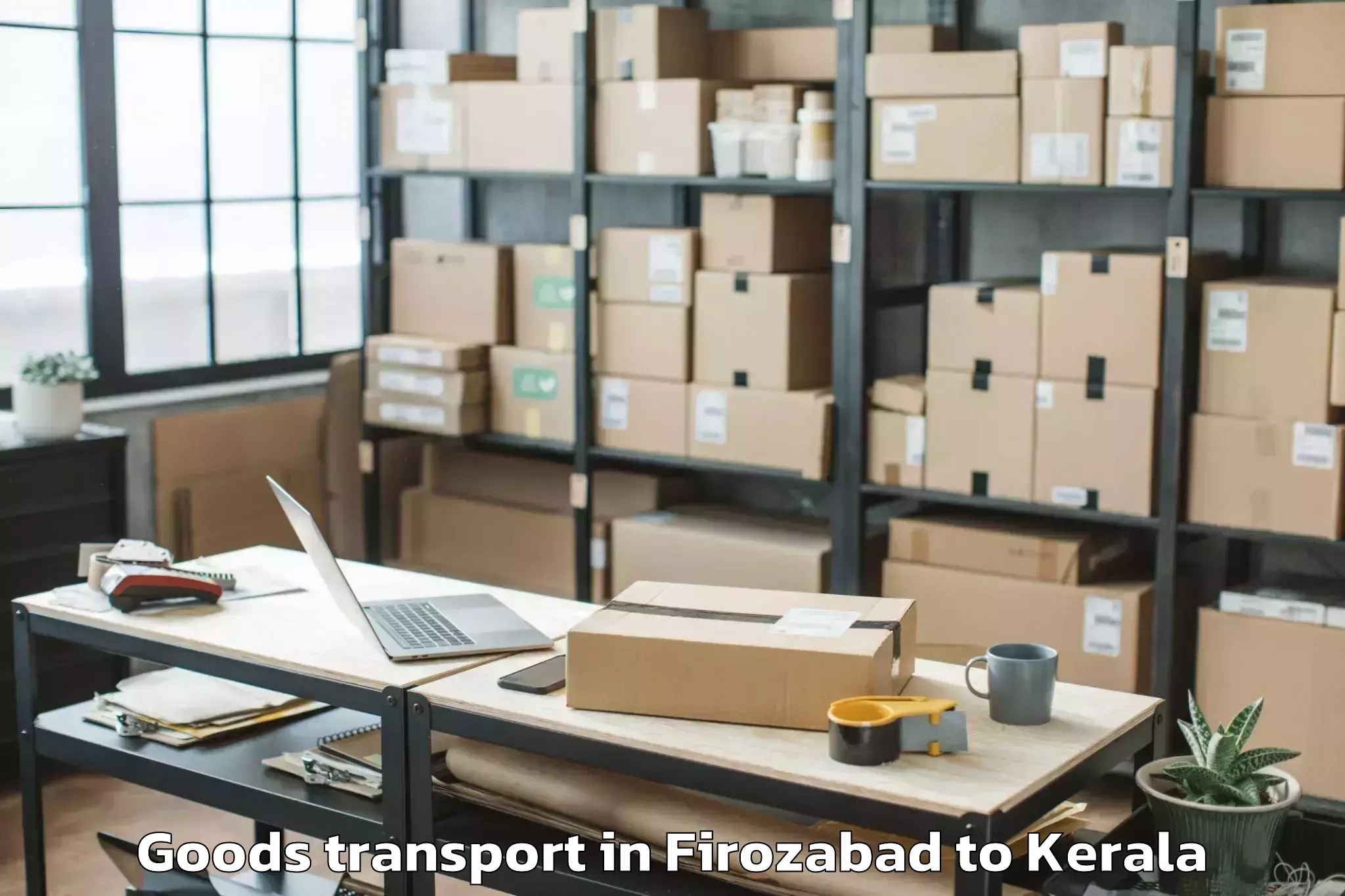 Reliable Firozabad to Pangodu Goods Transport